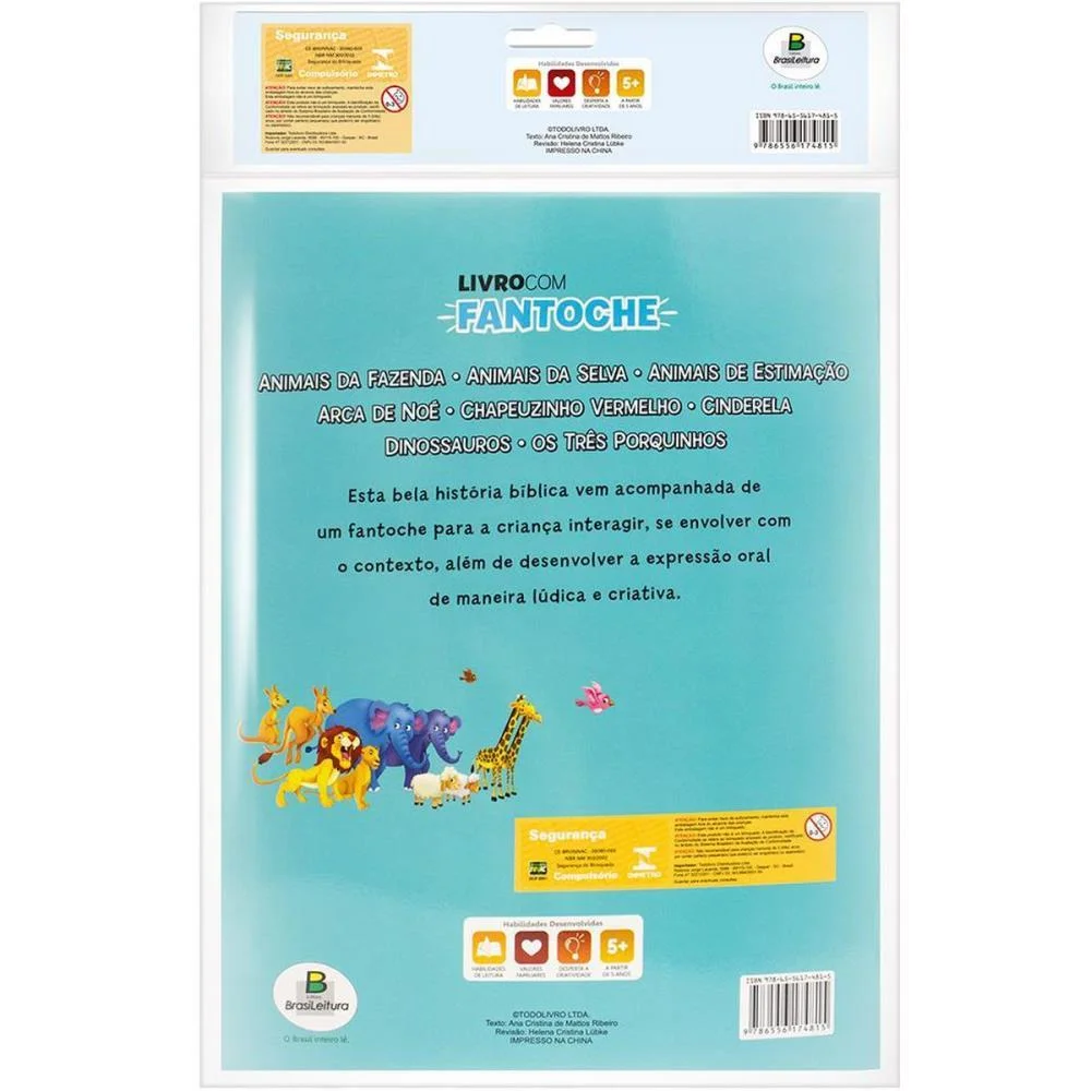 Livro Brinquedo Ilustrado Fantoche Arca De Noe 16Pag Todolivro (Unidade) - imagem 4
