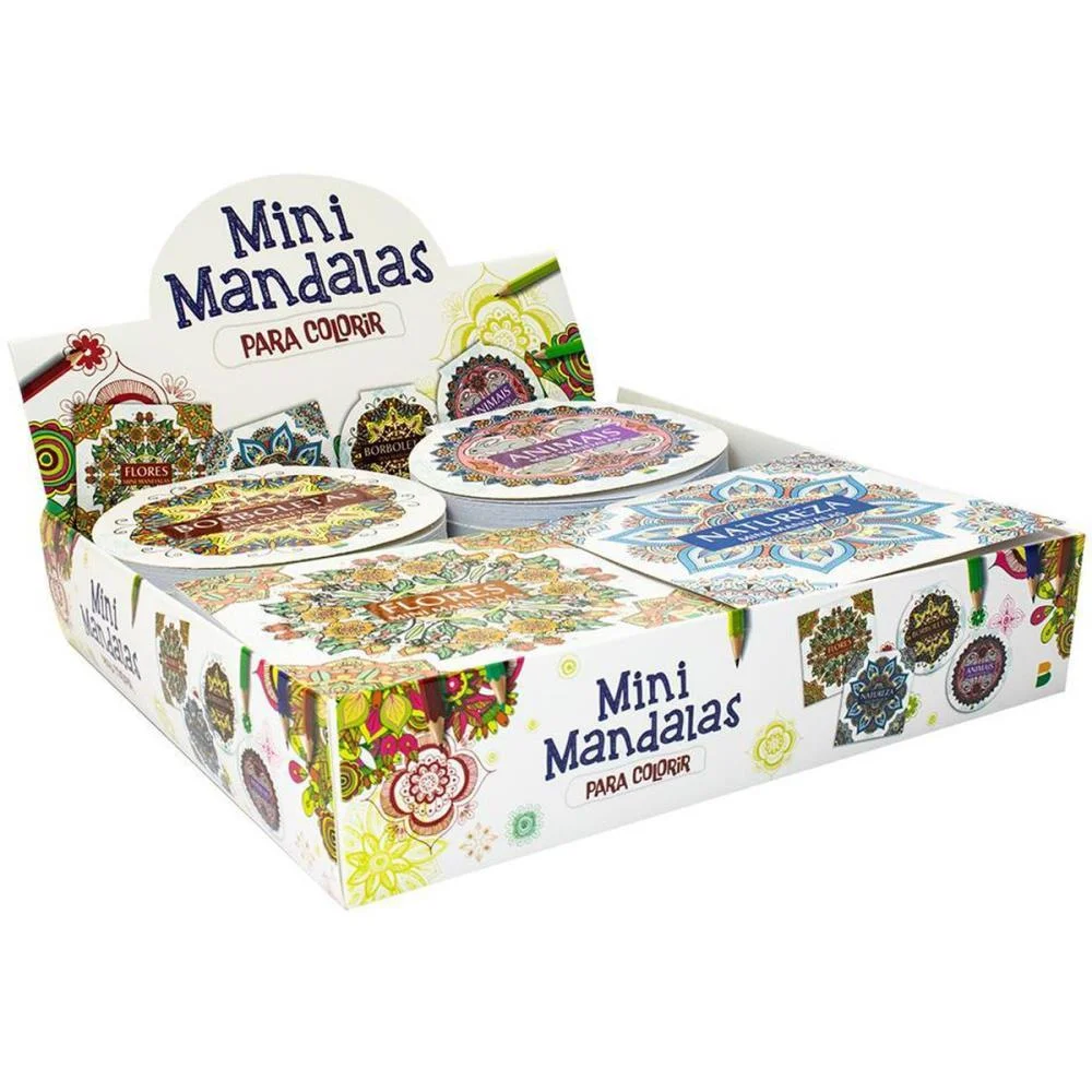 Livro De Colorir Mandalas Mini 12X12Cm 48P.4Tit Todolivro C/ 24 Unidades - imagem 5