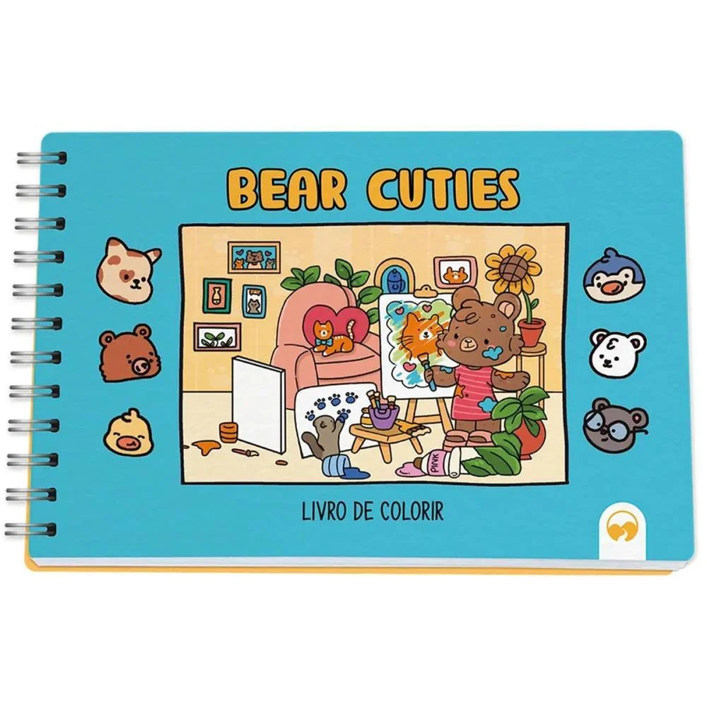Livro De Colorir Bear Cuties 64P Cd 150G 15X21 Vale Das Letras (Unidade) - imagem 3