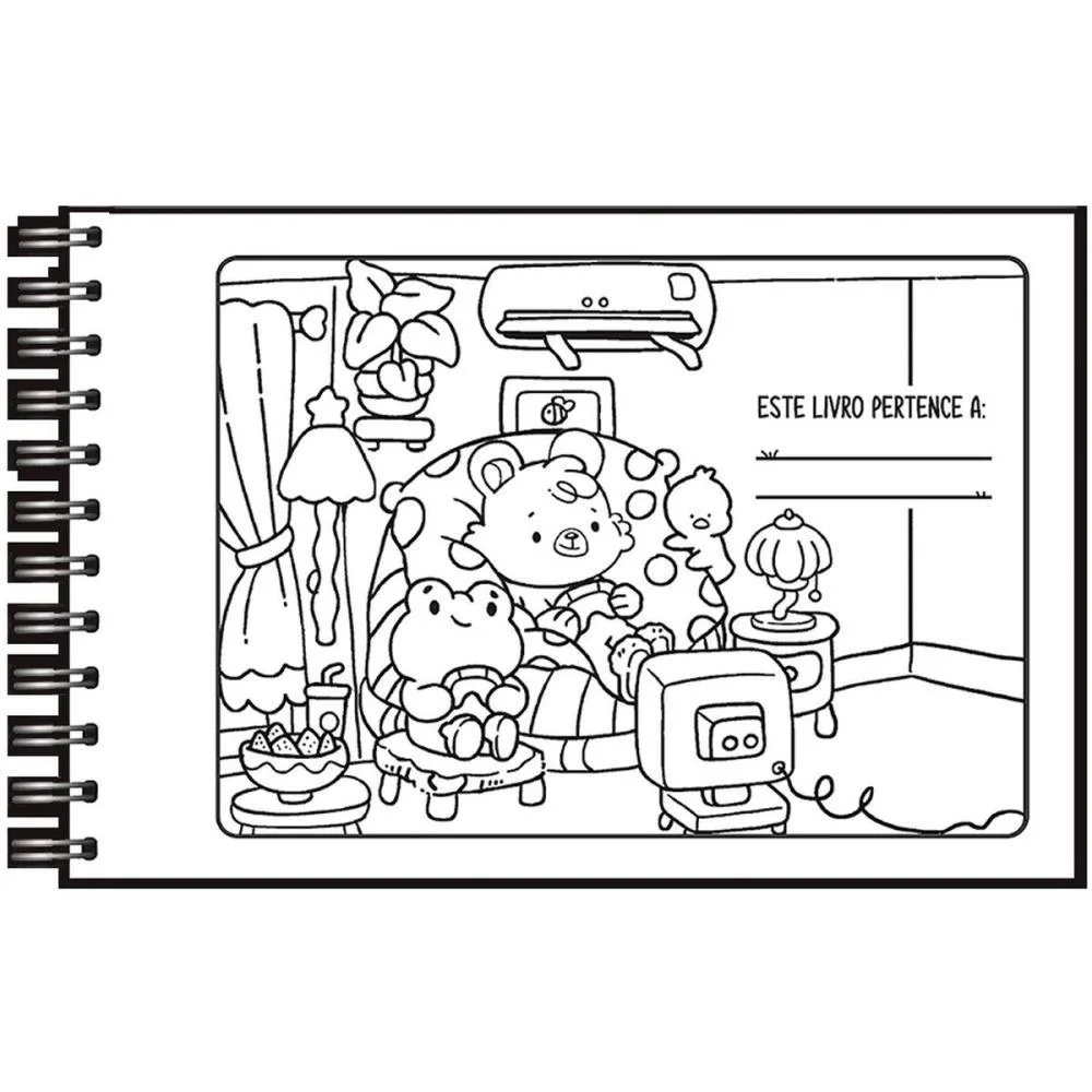 Livro De Colorir Bear Cuties 64P Cd 150G 15X21 Vale Das Letras (Unidade) - imagem 4