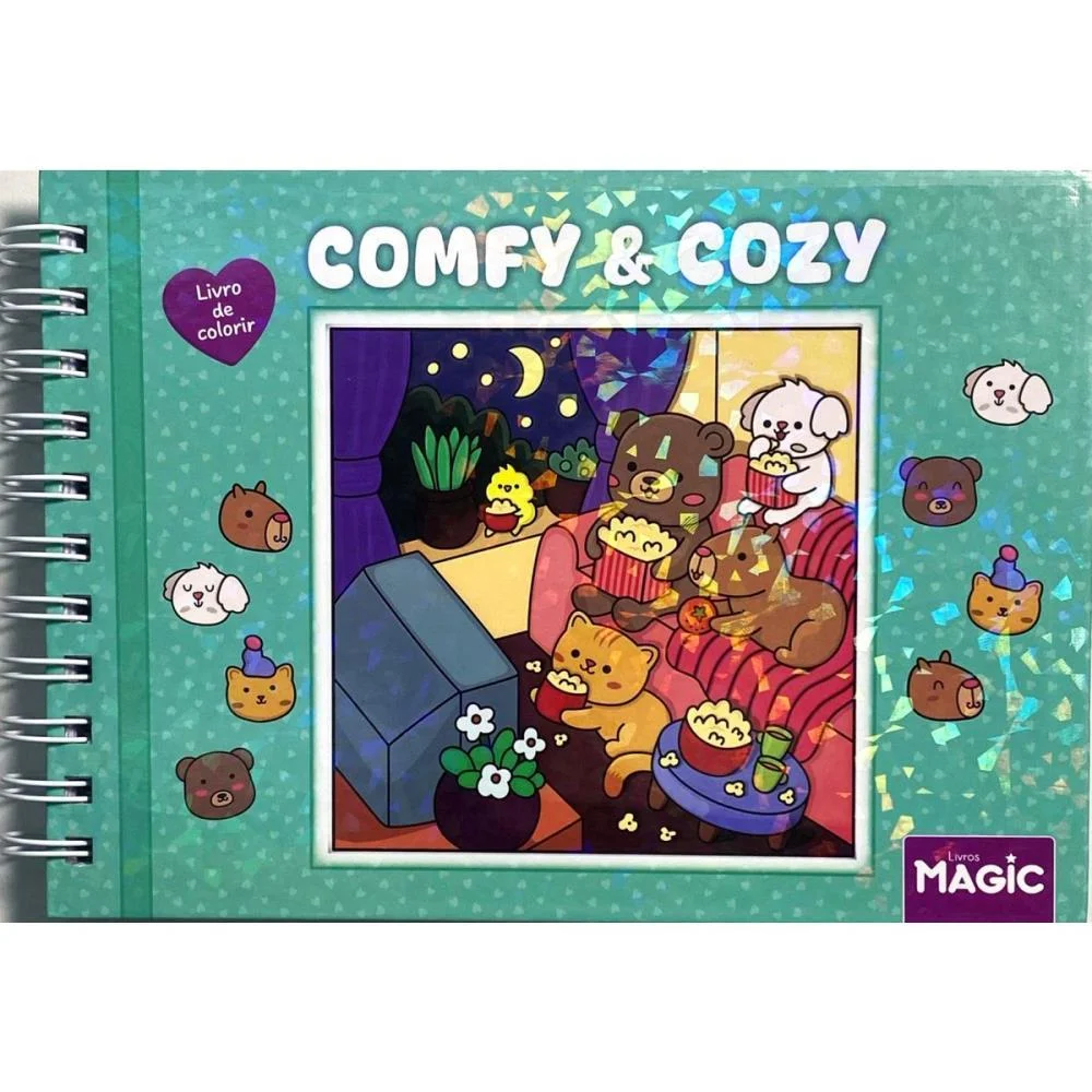 Livro De Colorir Comfy E Cozy 96P Esp C.d. 180G Magic Kids (Unidade) - imagem 5