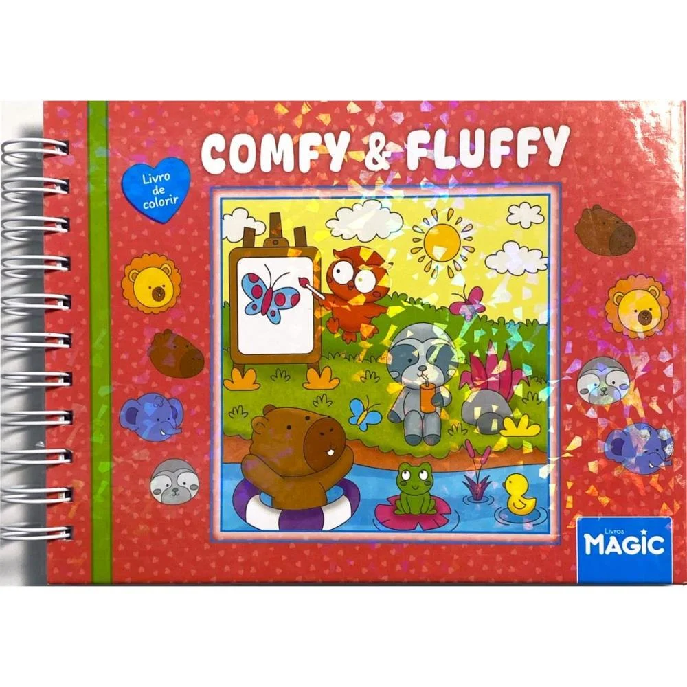 Livro De Colorir Comfy E Fluffy 96P Esp Cd 180G Magic Kids (Unidade) - imagem 2