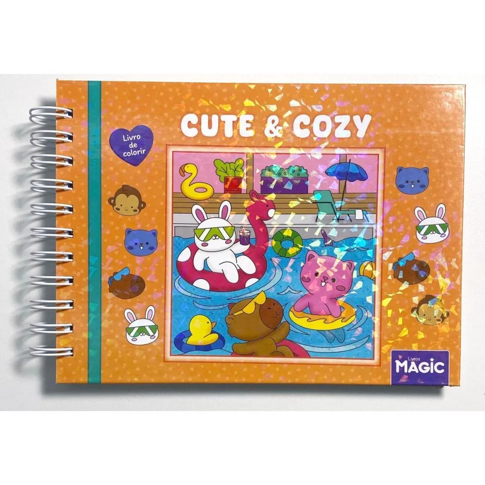 Livro De Colorir Cute E Cozy 96P Esp C.d. 180G Magic Kids (Unidade) - imagem 3