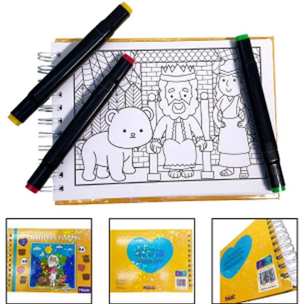 Livro De Colorir Biblical And Fluffy 96P Esp Cd Magic Kids (Unidade) - imagem 3