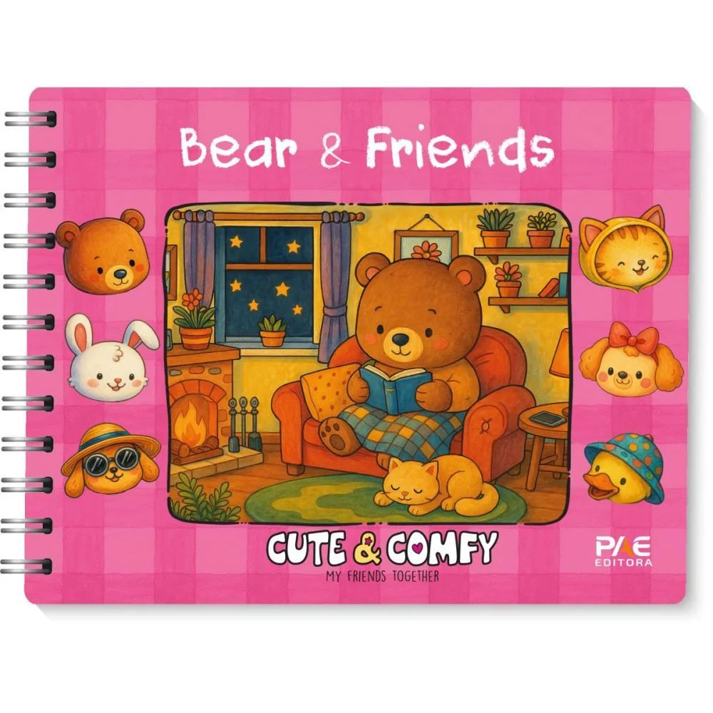 Livro De Colorir Cute E Comfy Bear Friend.cd Rs Pae Editora (Unidade) - imagem 3
