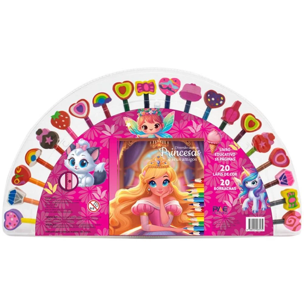 Livro Brinquedo Ilustrado Kit Divertido Princesas 16Pg Pae Editora (Unidade) - imagem 2