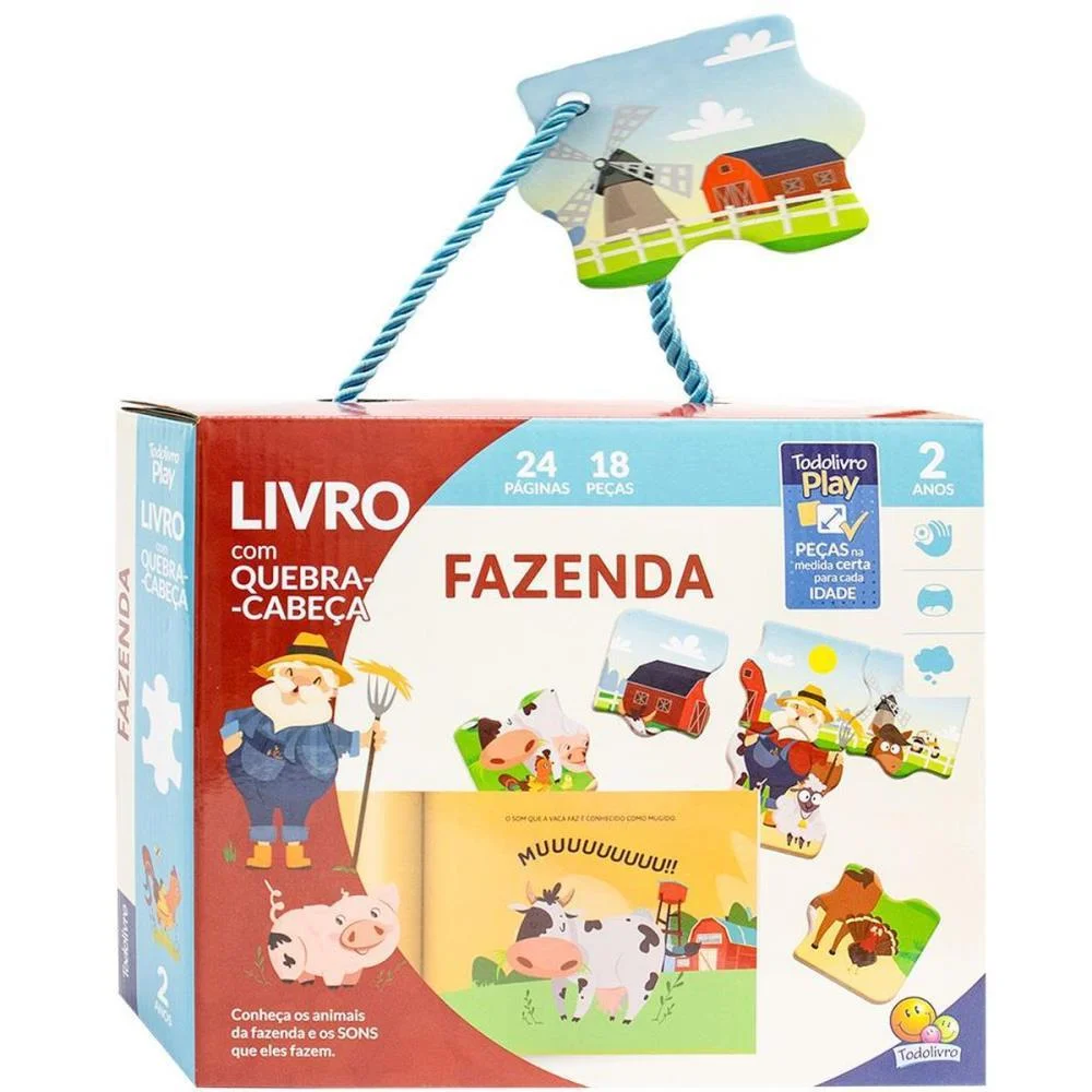 Livro De Atividades Todolivro Play Q.c.fazenda Box Todolivro - imagem 2