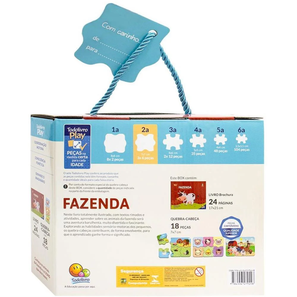 Livro De Atividades Todolivro Play Q.c.fazenda Box Todolivro - imagem 4