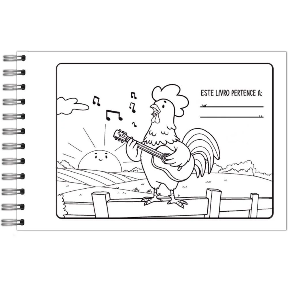 Livro De Colorir Farm Cuties 64P Cd 150G 15X21 Vale Das Letras (Unidade) - imagem 3