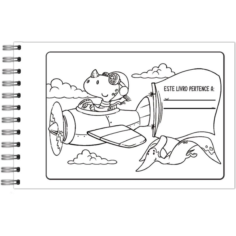 Livro De Colorir Dino Cuties 64P Cd 150G 15X21 Vale Das Letras (Unidade) - imagem 3