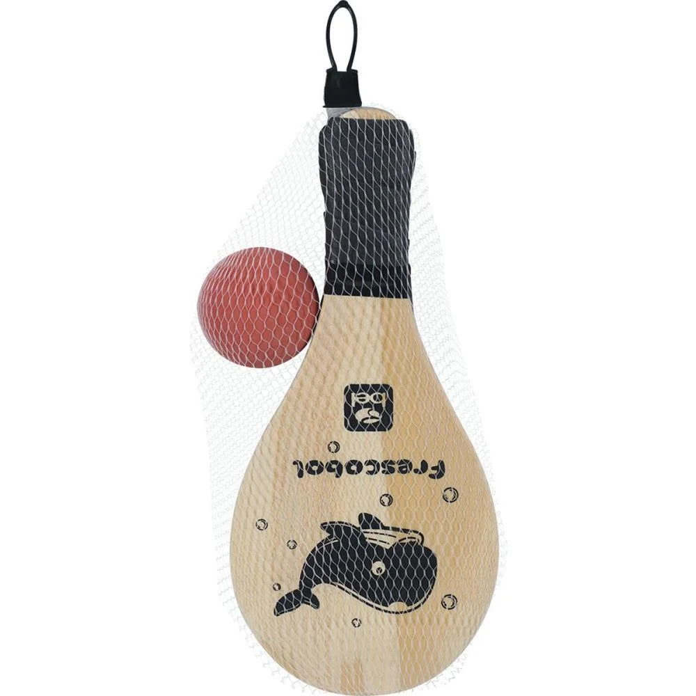 Frescobol Infantil Raquete Madeira+Bola Bel (Kit) - imagem 6