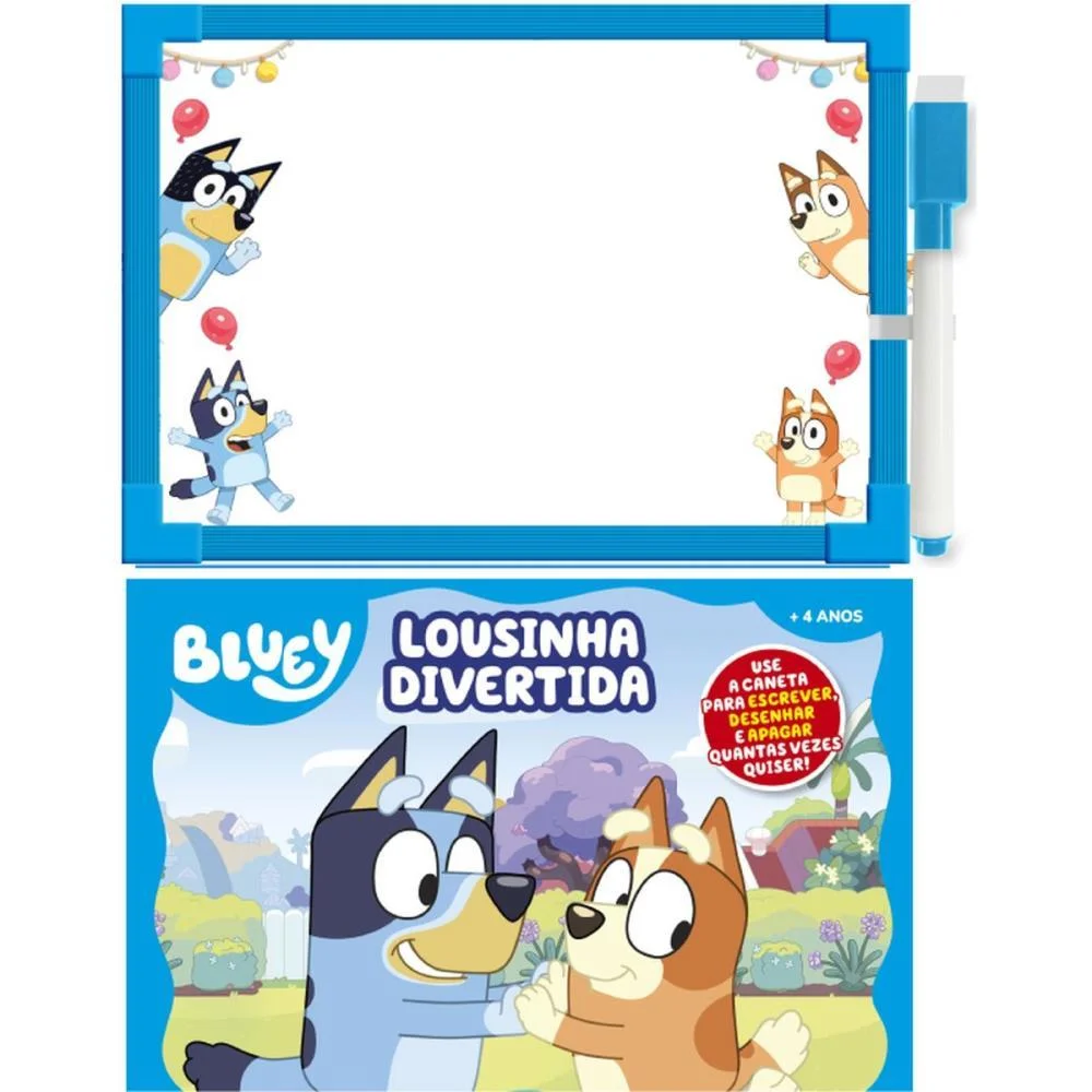 Livro Brinquedo Ilustrado Bluey Lousa Magica Online Editora (Unidade) - imagem 3