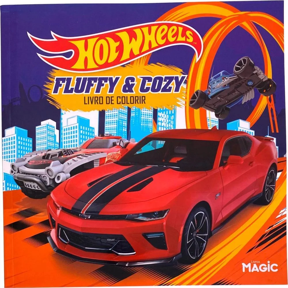 Livro De Colorir Hot Wheels 48Pgs 24X24Cm Magic Kids (Unidade) - imagem 2