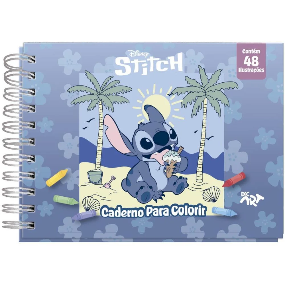 Livro De Colorir Stitch 48F. C/Adesivos 180G Dac (Unidade) - imagem 2