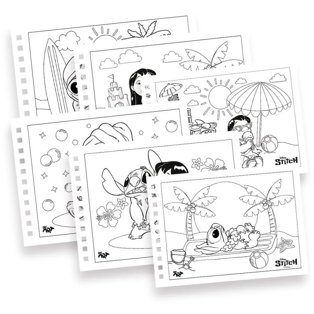 Livro De Colorir Stitch 48F. C/Adesivos 180G Dac (Unidade) - imagem 4