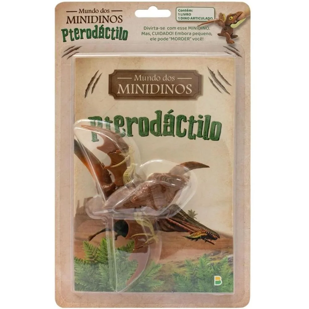 Livro Brinquedo Ilustrado Mundo Dos Minidinos:pterodacti Todolivro (Unidade) - imagem 6