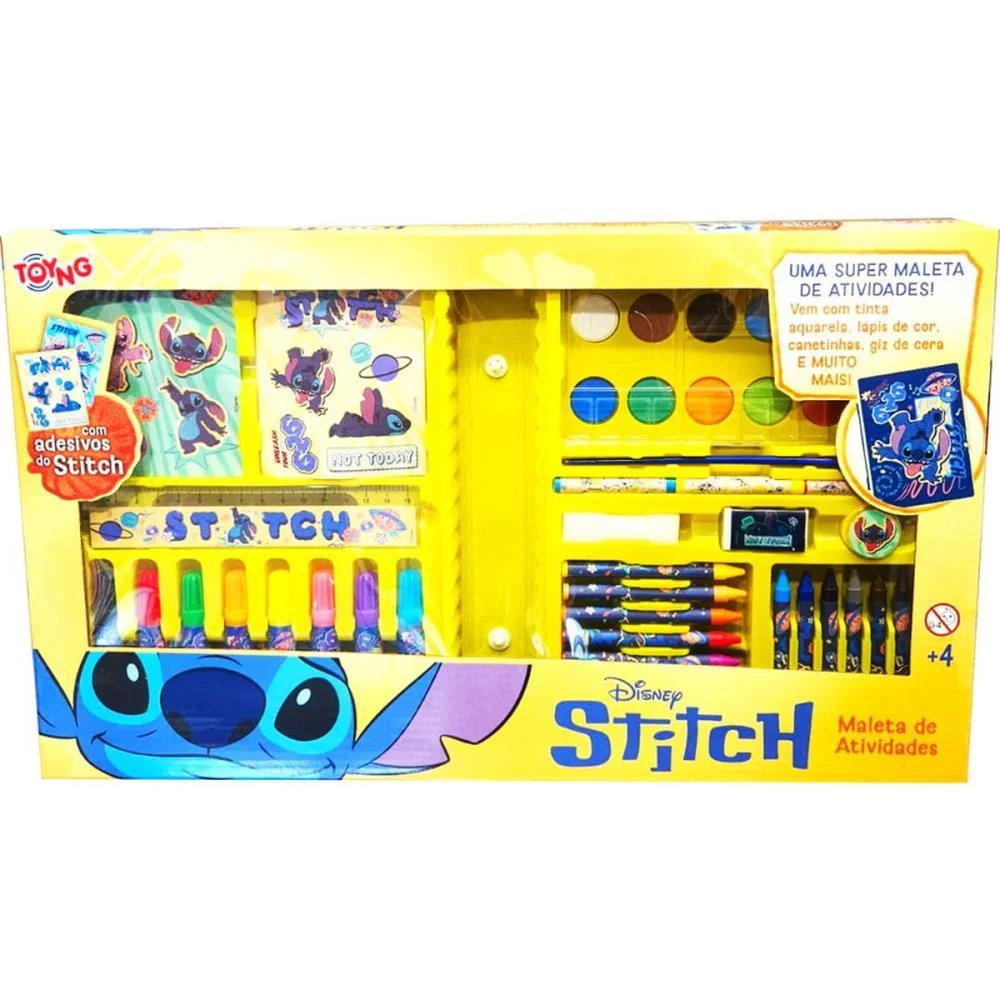 Maleta Para Pintura Stitch Kit De Atividades Toyng - imagem 2