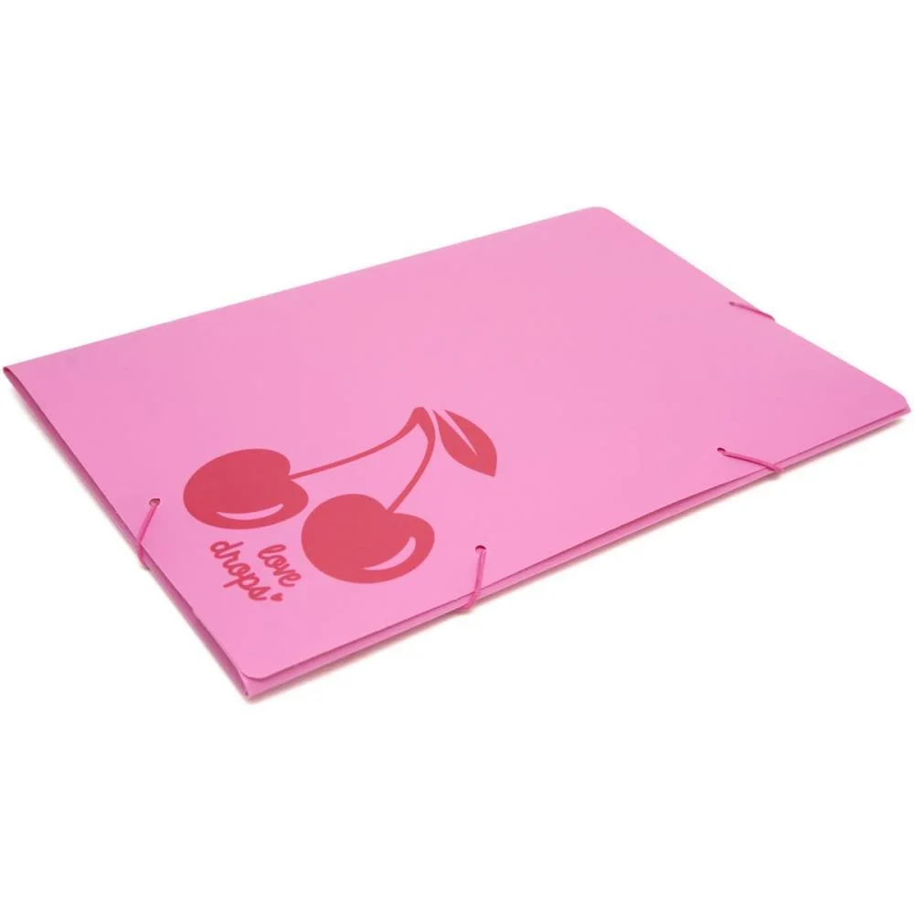 Pasta Aba Elastica Plastica A4 Cereja Polibras (Pct.c/05) - imagem 5