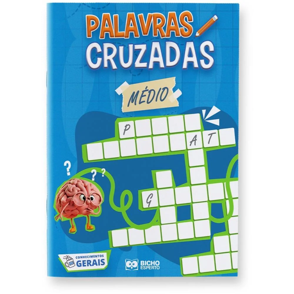 Livro De Atividades Cruzadinhas Nivel Medio Bicho Esperto (Pct.c/10) - imagem 2