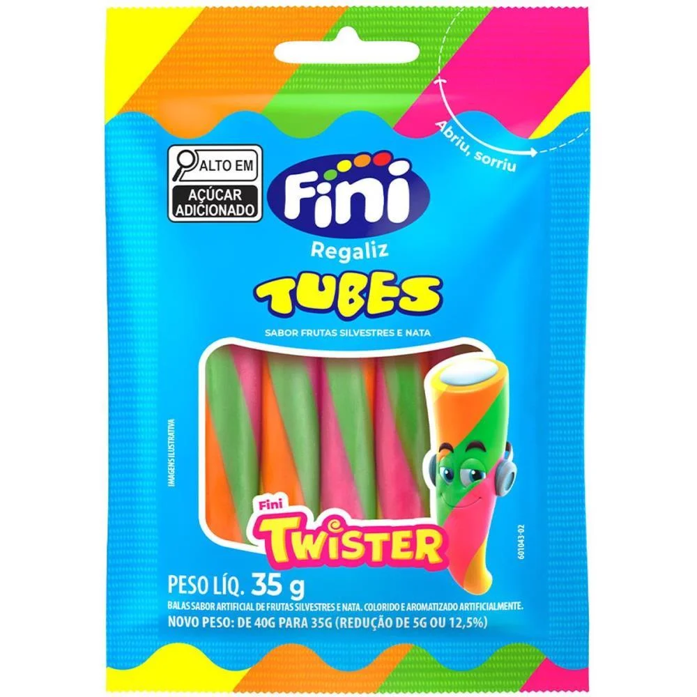 Doce Tubes Twister 35G Fini (Dp.c/10) - imagem 2
