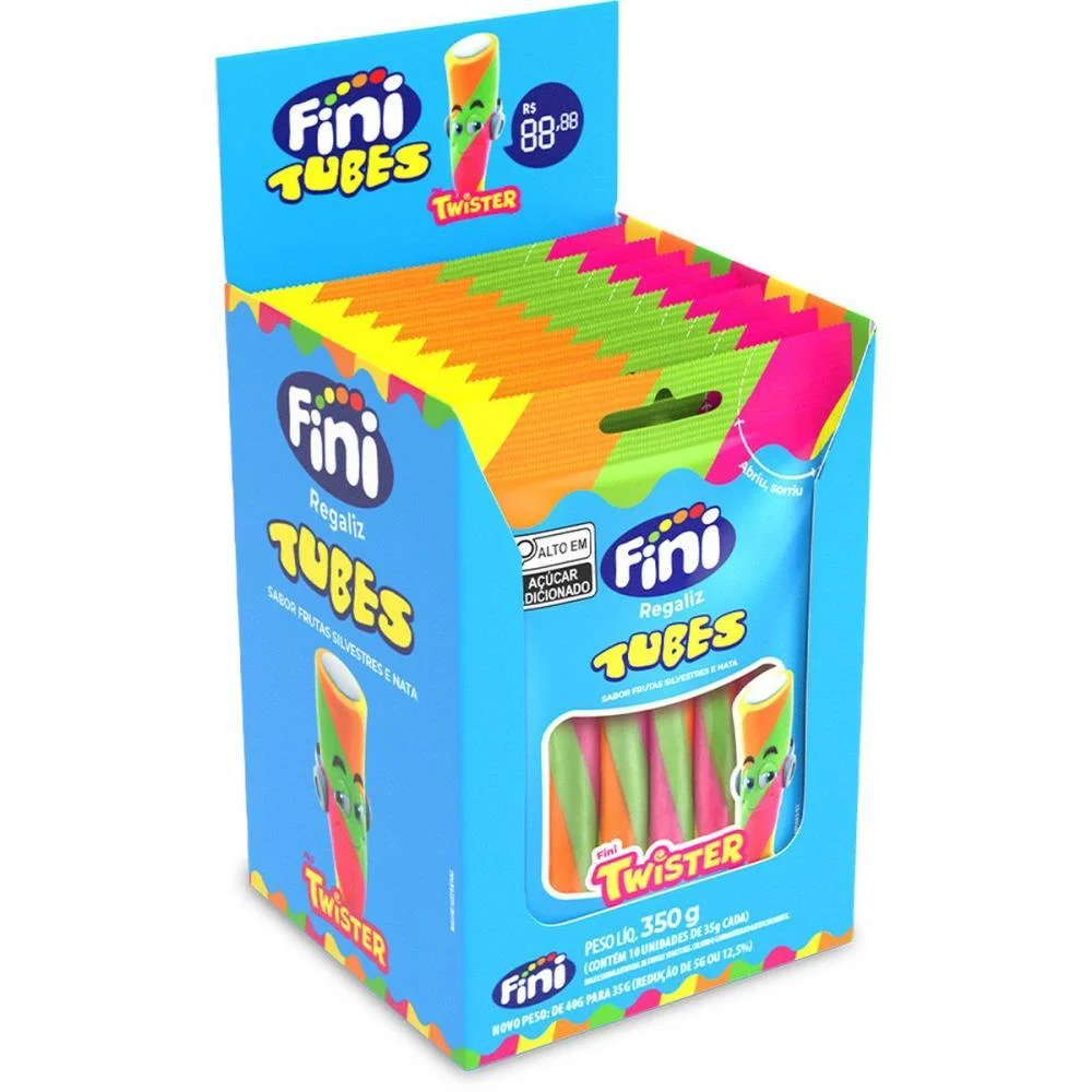 Doce Tubes Twister 35G Fini (Dp.c/10) - imagem 3