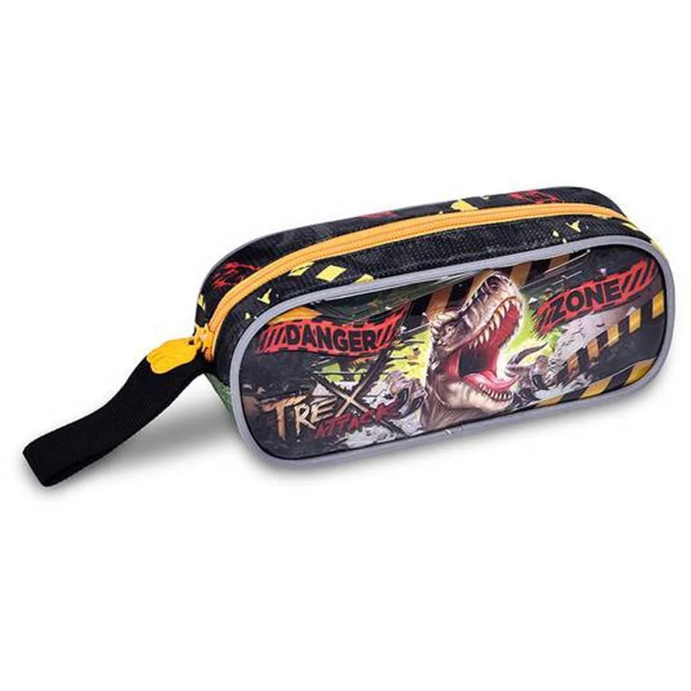 Mochila Infantil Com Rodinha T-Rex Attack G Estojo+Lancheir Clio (Kit) - imagem 3