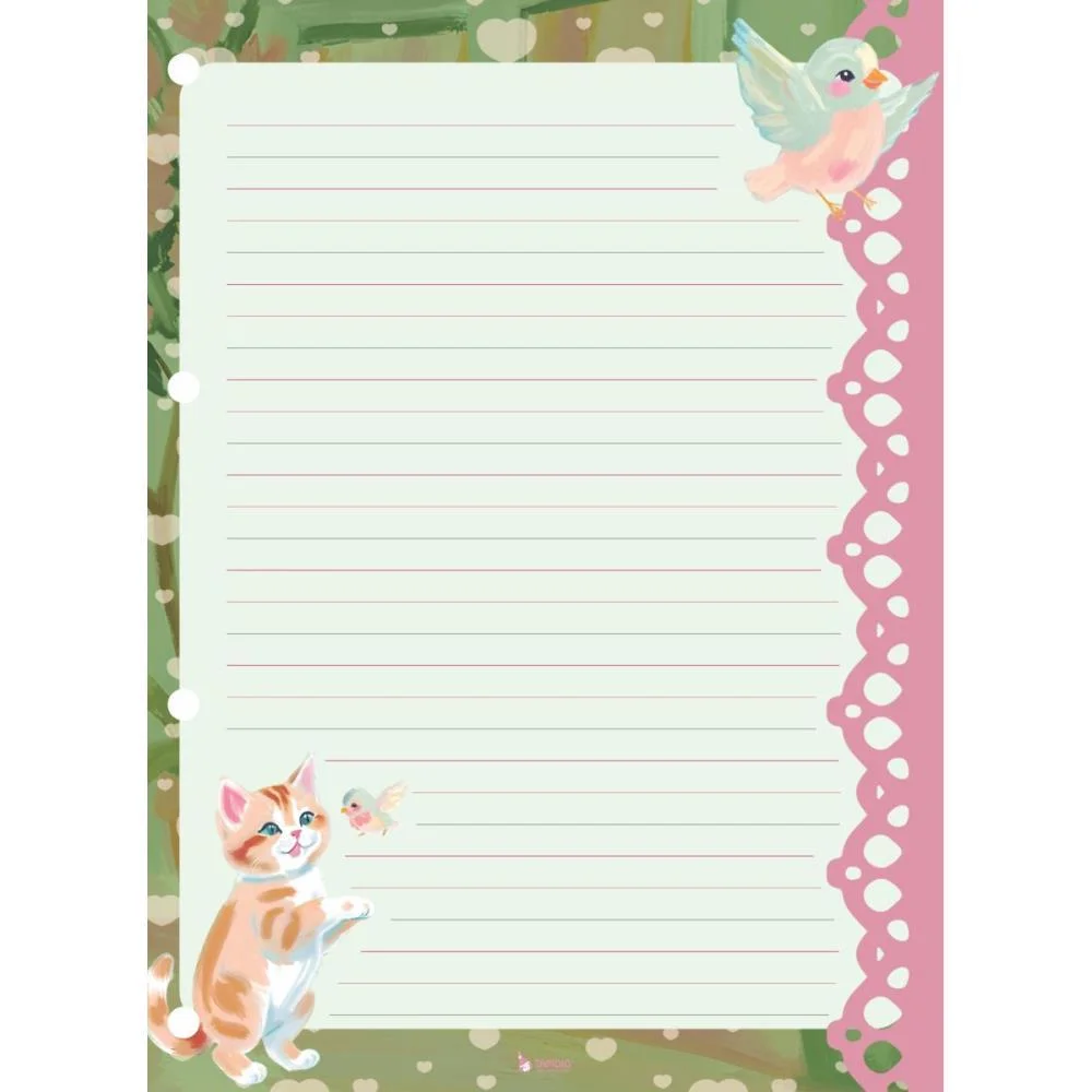 Papel De Carta Decorado Sweet Dreams Bloco 75G Tamoio (Pct.c/04) - imagem 5