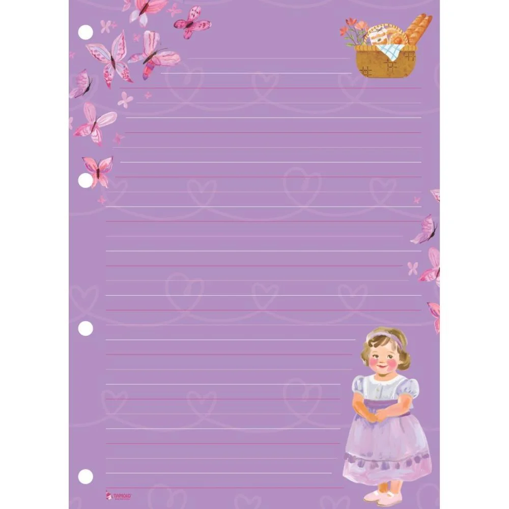 Papel De Carta Decorado Sweet Dreams Bloco 75G Tamoio (Pct.c/04) - imagem 7