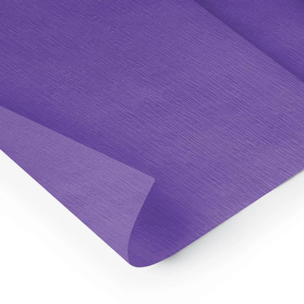Papel Crepom 48Cmx2,00M. Roxo Ridet (Pct.c/10) - imagem 2