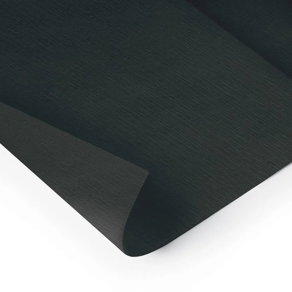 Papel Crepom 48Cmx2,00M. Preto Ridet (Pct.c/10) - imagem 3