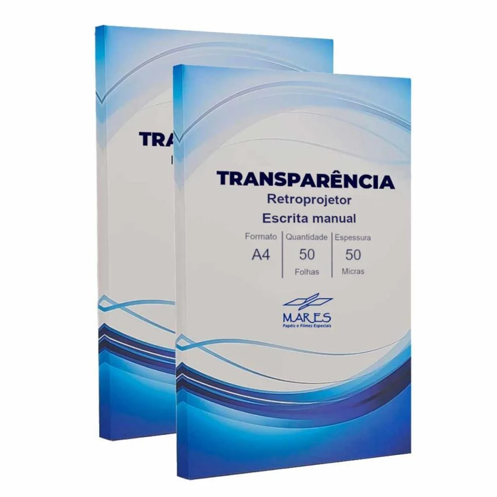 Transparencia Inkjet A4 P/Retroprojetor 50 Micras Mares (Cx.c/50) - imagem 3