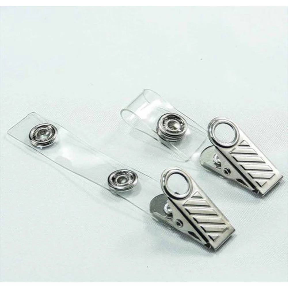 Presilha Para Cracha Clips Jacare C/Alca Transparen Mares (Pct.c/100) - imagem 3