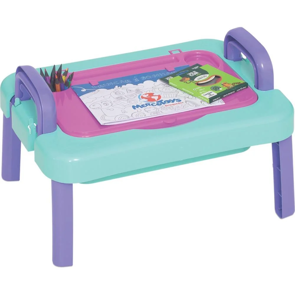Brinquedo Educativo Mesinha De Desenho Charmosa Merco Toys (Unidade) - imagem 3