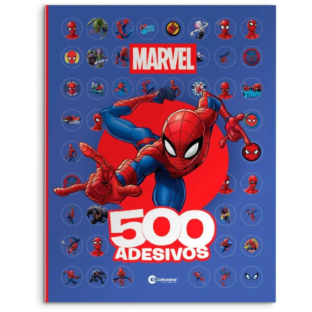 Livro Com Adesivos Homem Aranha 40P C/500Adesivos Culturama (Unidade) - imagem 2