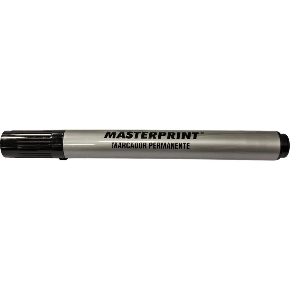 Pincel Marcador Permanente Mp 615 Preto Slim Masterprint (Cx.c/12) - imagem 3