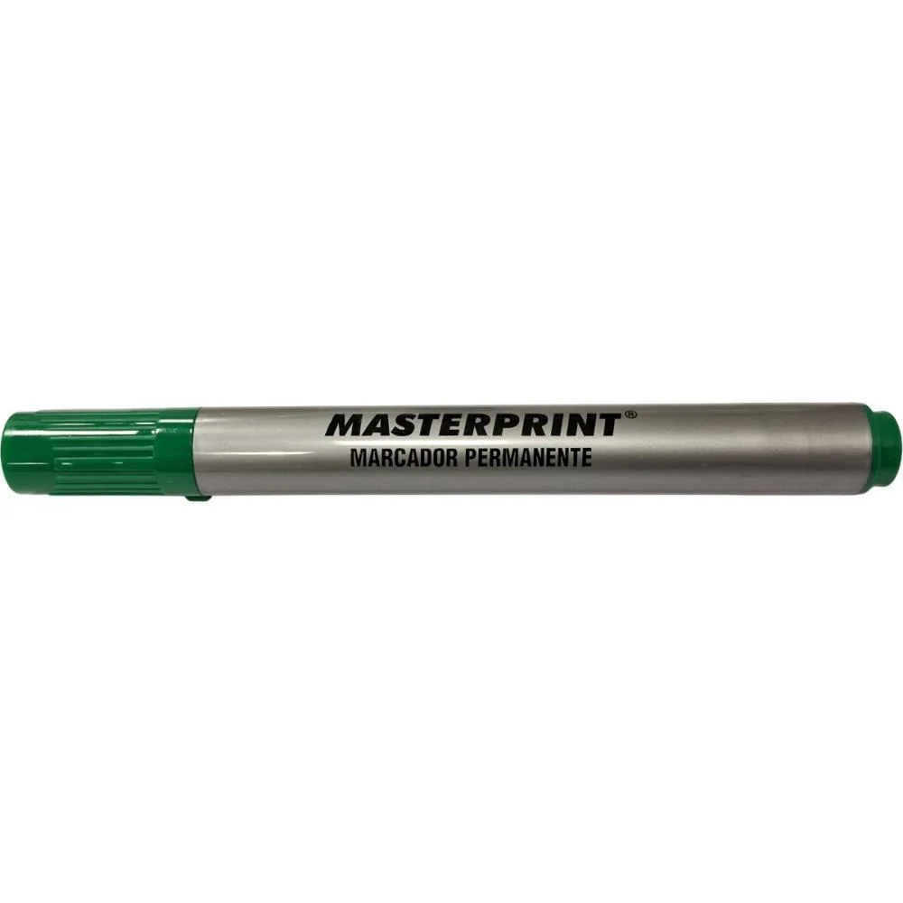 Pincel Marcador Permanente Mp 615 Verde Slim Masterprint (Cx.c/12) - imagem 2