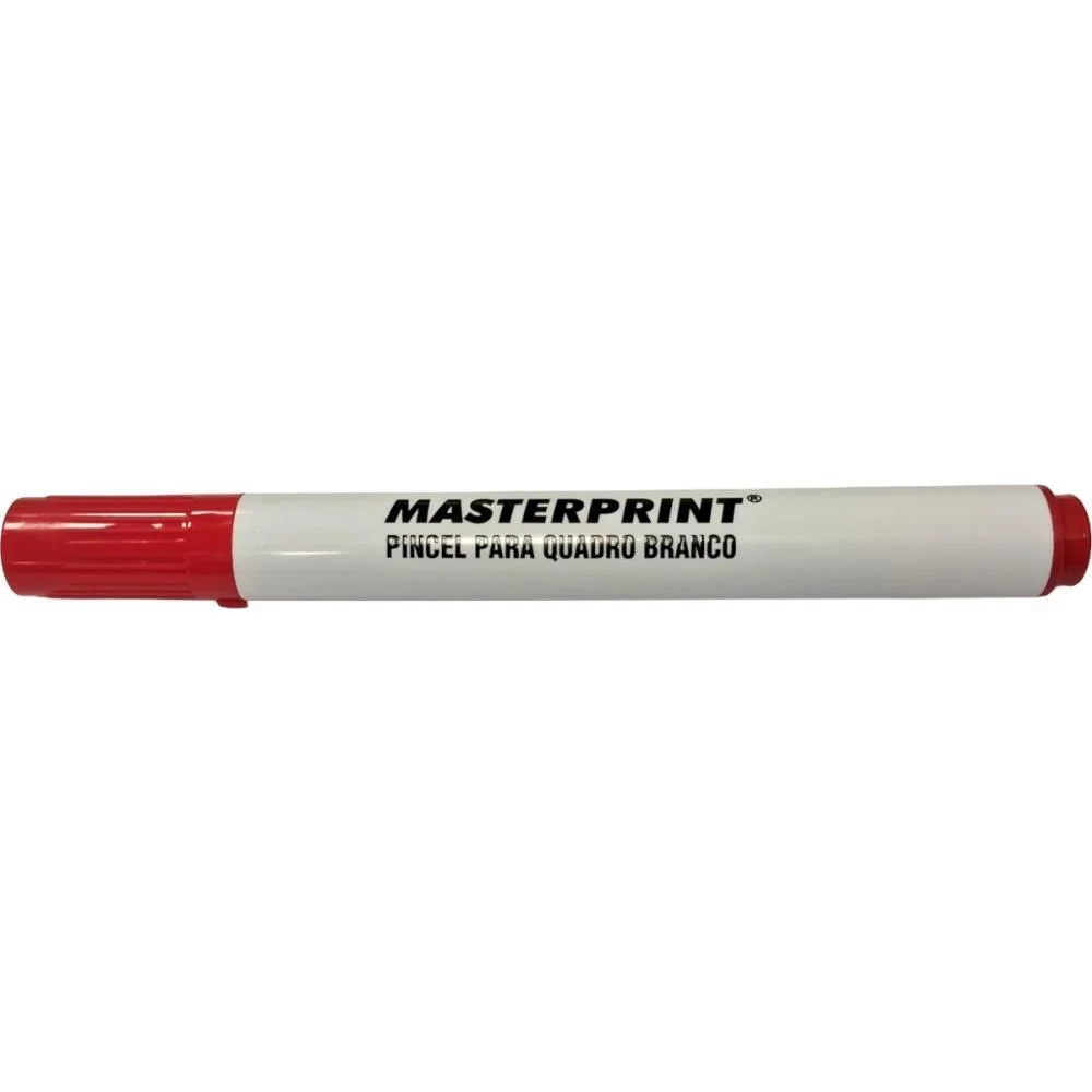 Pincel Quadro Branco Mp 617 Vermelho Slim Masterprint (Cx.c/12) - imagem 3