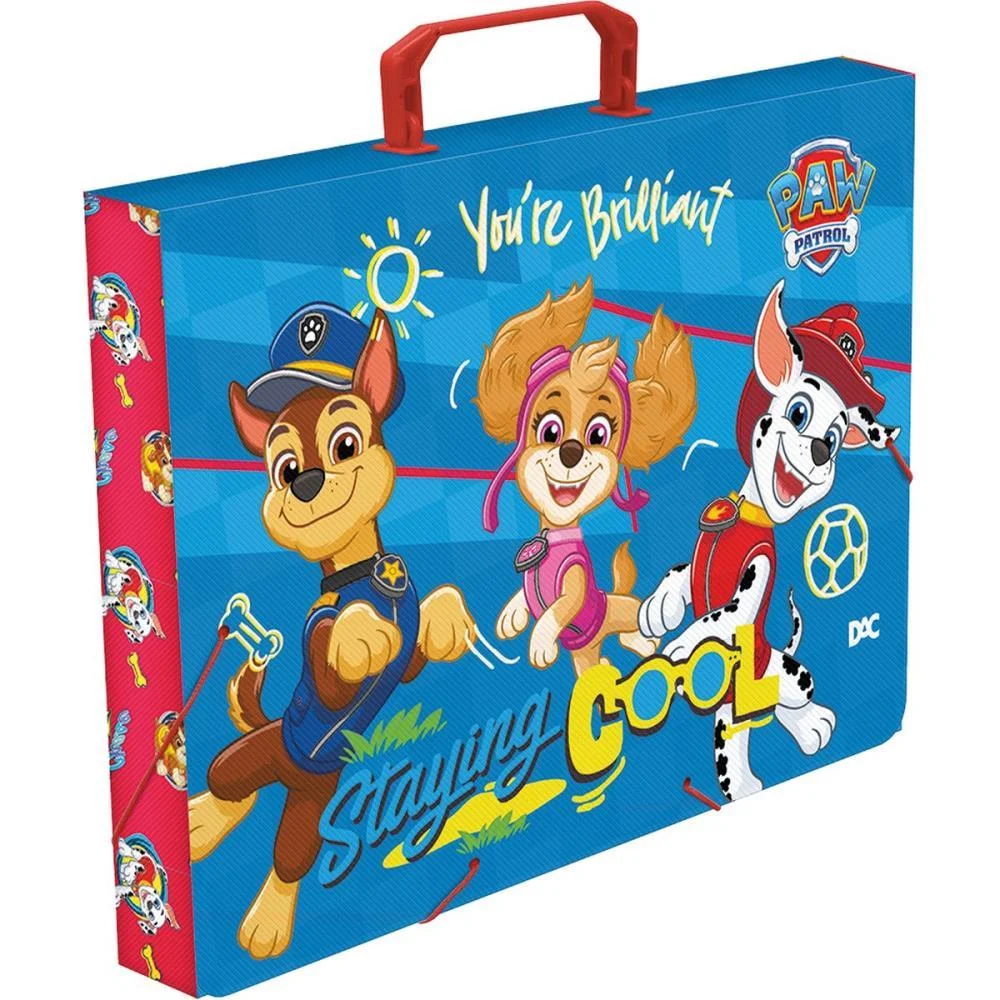 Maleta Plastica Com Alca Decor Patrulha Canina Masc 40Mm Dac - imagem 4