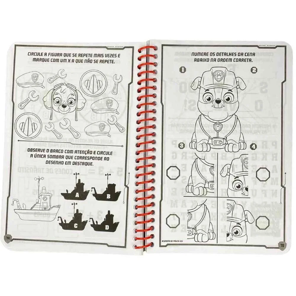 Livro De Atividades Patrulha Canina 365 Atividades Online Editora - imagem 3
