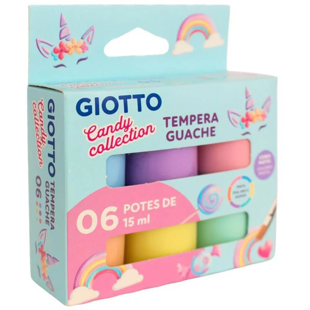 Tinta Guache 015Ml Giotto Candy 6 Cores Canson (Unidade) - imagem 3