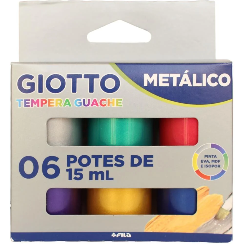 Tinta Guache 015Ml Giotto 6 Cores Metalicas Canson (Unidade) - imagem 3