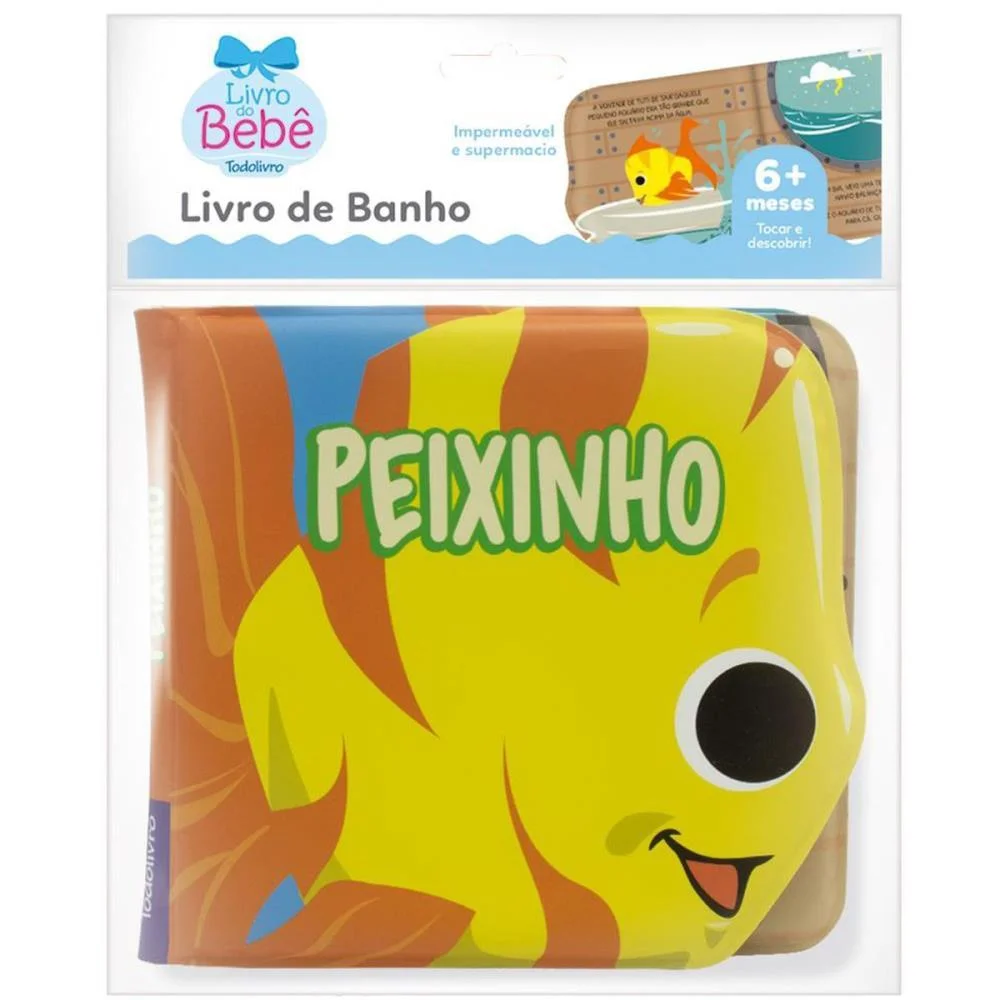 Livro Para Banho Amiguinhos Do Mar 16X14Cm 6Pag Todolivro - imagem 2