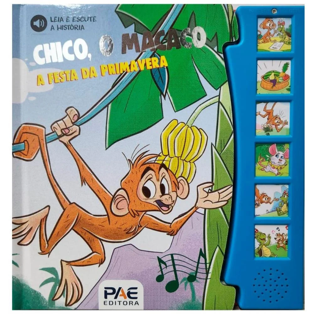 Livro Sonoro O Macaco Chico 19X19,5 12Pg. Pae Editora (Unidade) - imagem 3