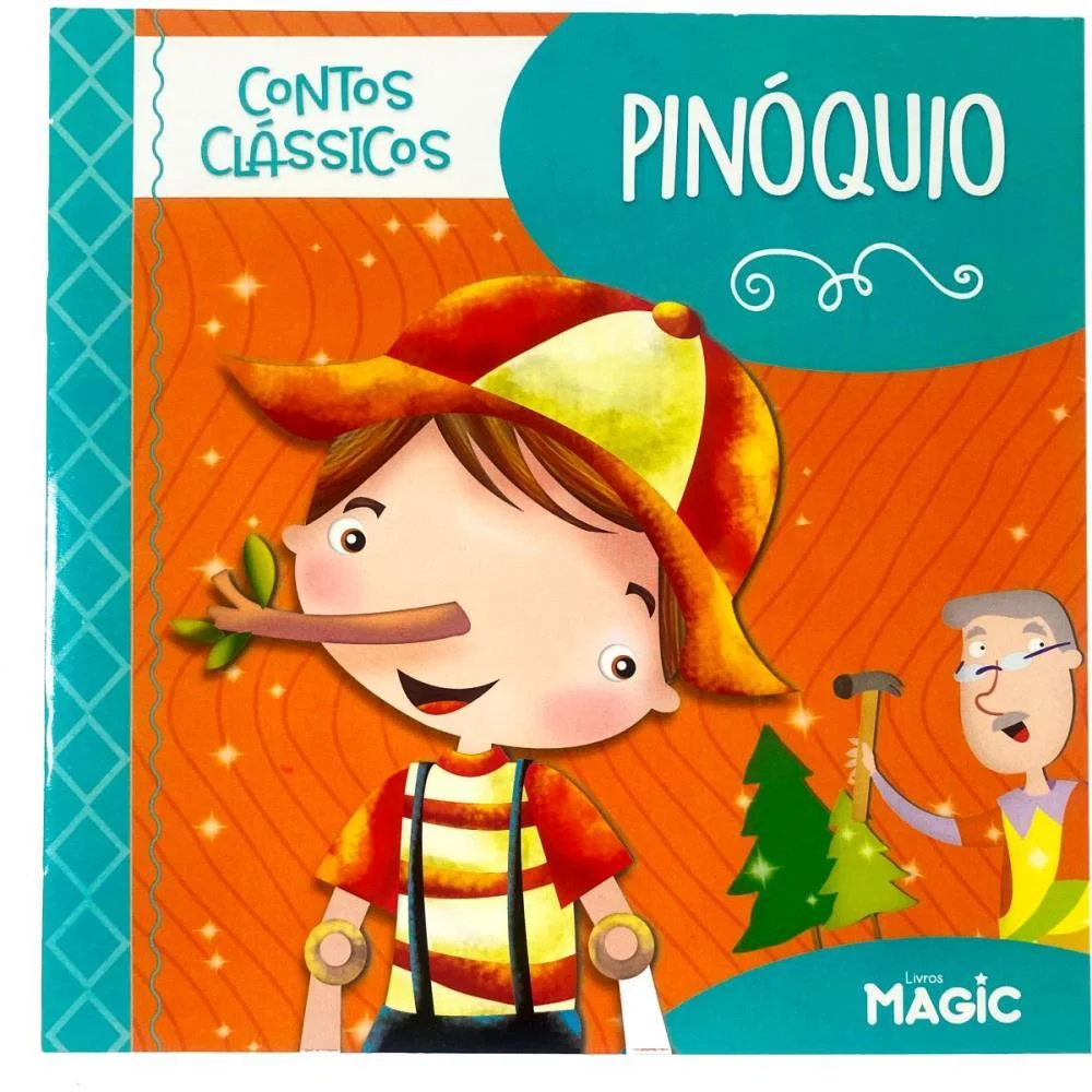 Livro Infantil Ilustrado Pinoquio 12Pgs 20X20Cm Magic Kids (Unidade) - imagem 4