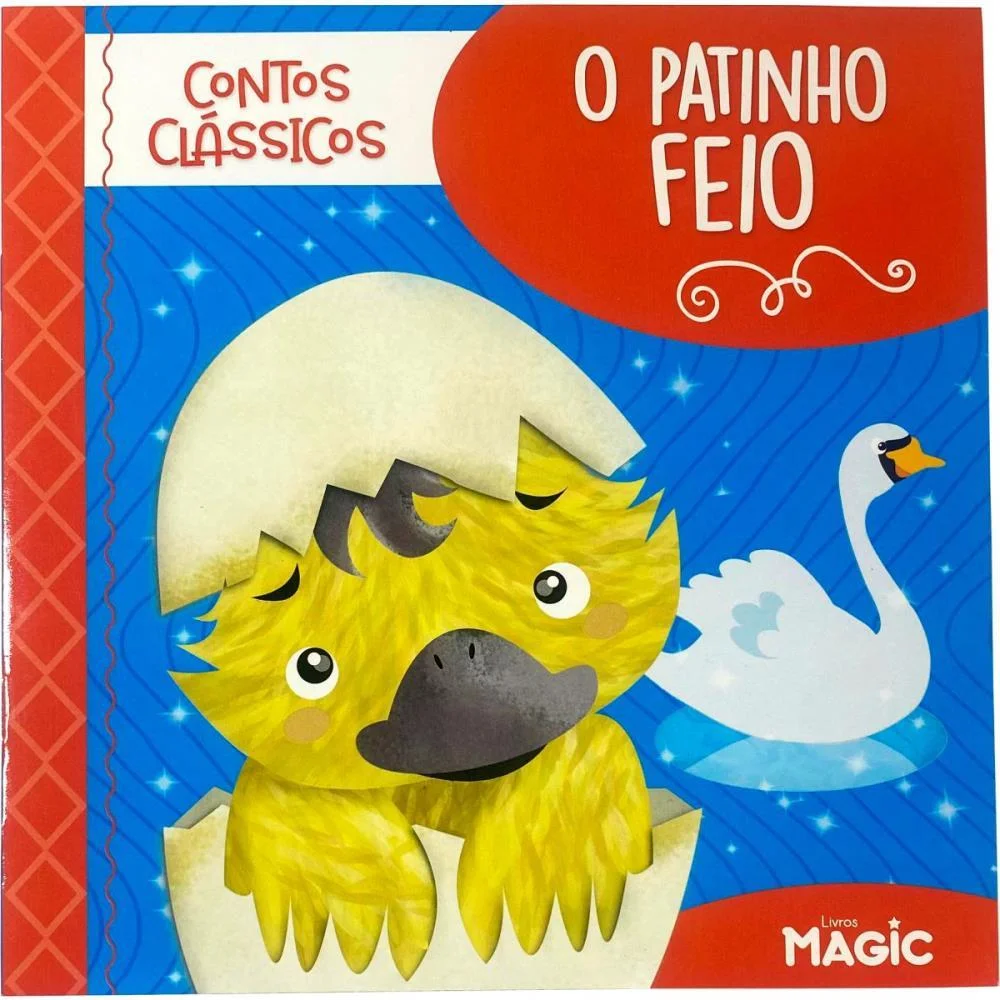 Livro Infantil Ilustrado O Patinho Feio 12Pgs 20X20Cm Magic Kids (Unidade) - imagem 4