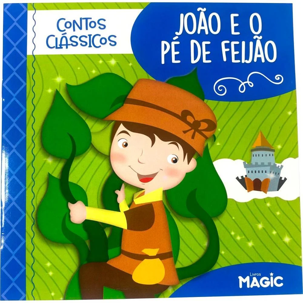 Livro Infantil Ilustrado Joao E O Pe De Feijao 12Pgs Magic Kids (Unidade) - imagem 4