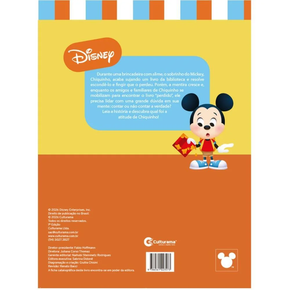 Livro Infantil Ilustrado Disney Hora De Falar A Verdade Culturama (Unidade) - imagem 5