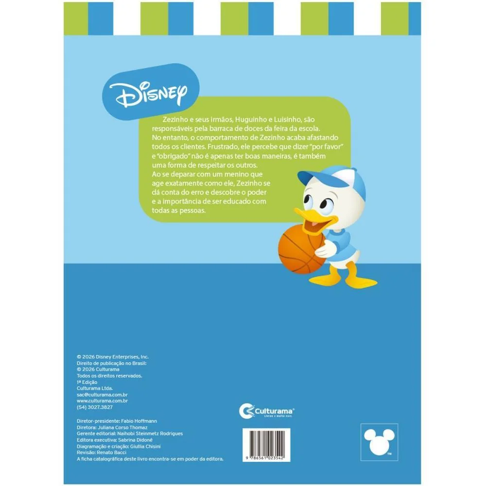 Livro Infantil Ilustrado Disney Hora De Ser Educado Culturama (Unidade) - imagem 5
