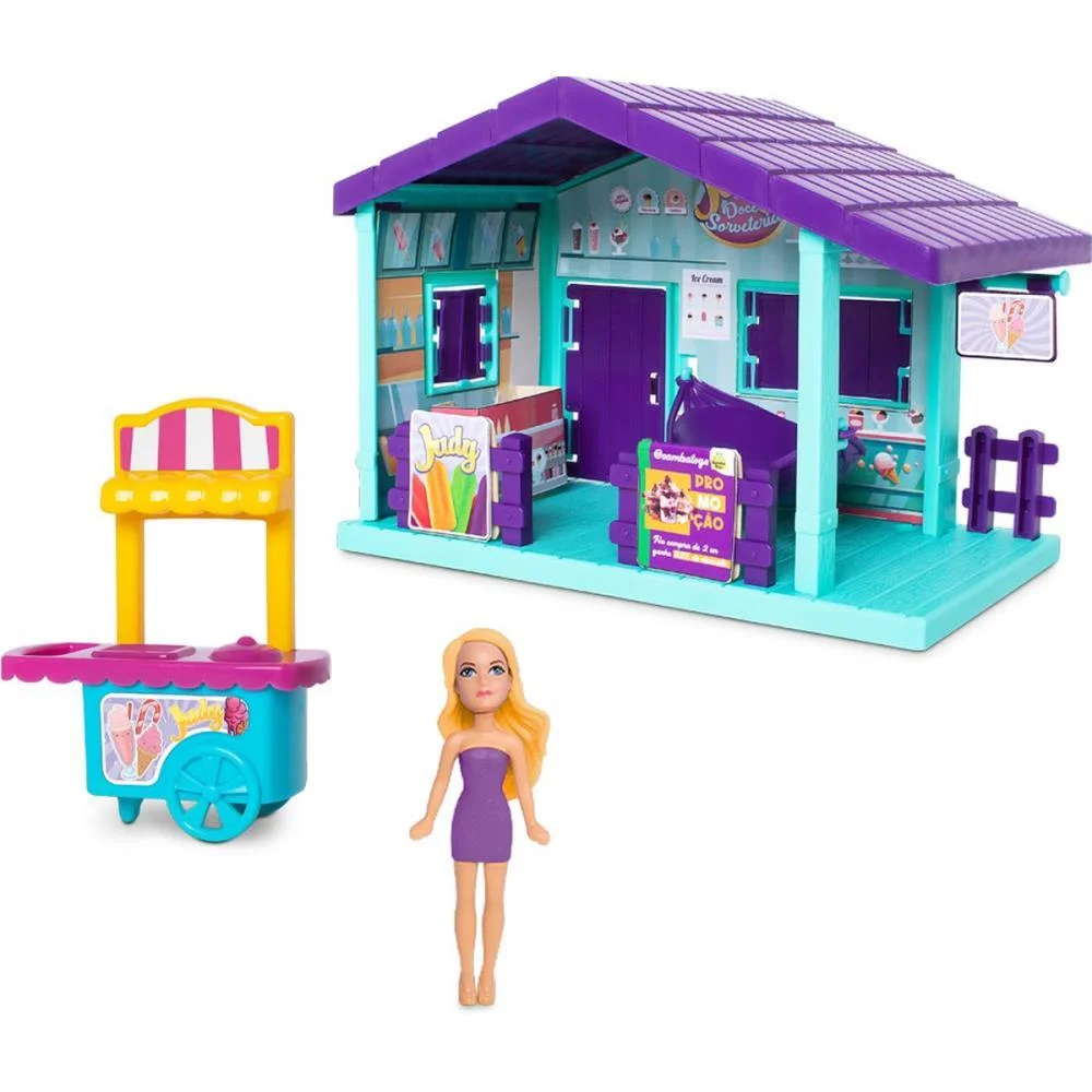 Cenario Tematico (Playset) Judy Doce Sorveteria Samba Toys (Unidade) - imagem 2