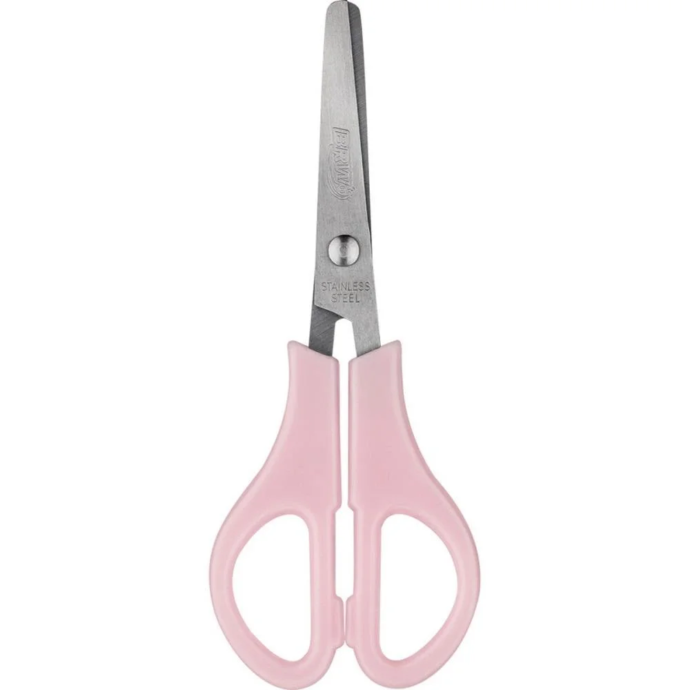 Tesoura Escolar Aco 13Cm C/Regua 4 Cores Paste Brw C/ 24 Unidades - imagem 4